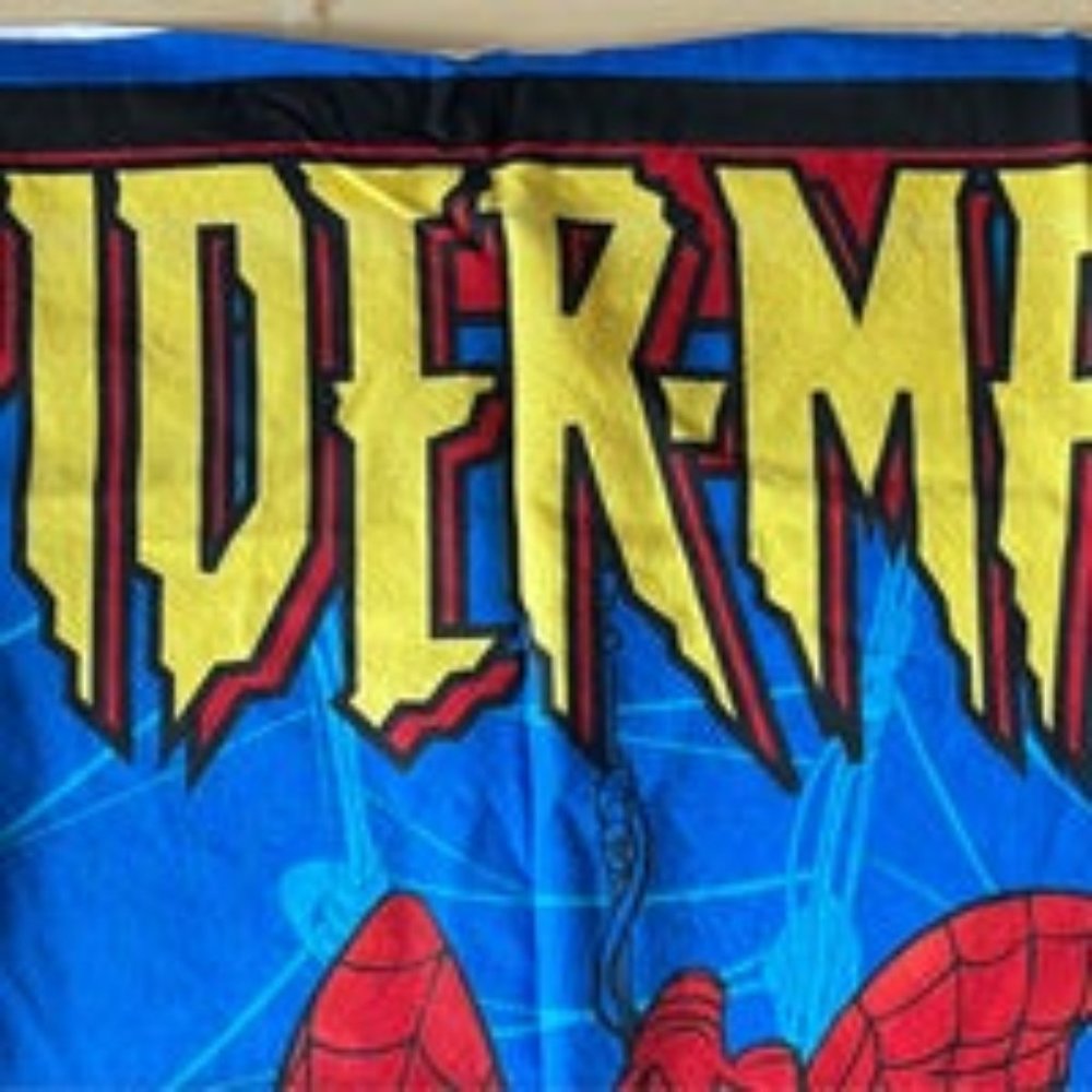 Extra-Large Fabric Cotton Spider-Man Panel Modern Vintage